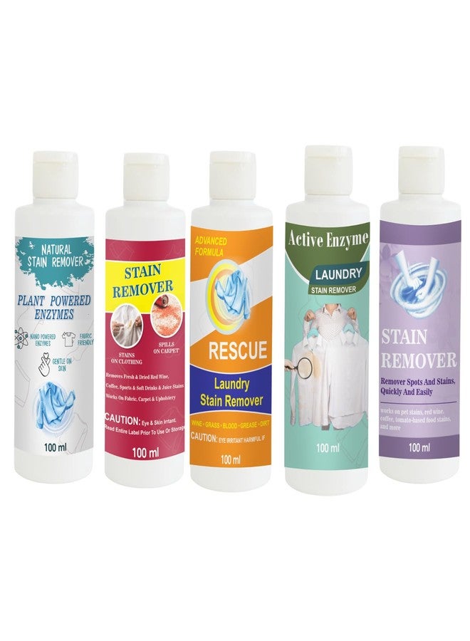 مجموعة مزيلات بقع توفوس، تتضمن مزيل بقع القمصان، الأحمر، البرتقالي، الفستق، والبنفسجي | محلول تنظيف متعدد الأسطح للملابس والأقمشة والمفروشات (100 غرام لكل عبوة) - Image 1